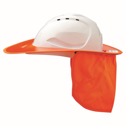 PRO V9 HARD HAT PLASTIC BRIM FLURO ORANGE